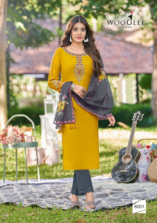 Kamakshi By Wooglee Kurti With Bottom Dupatta Wholesale Clothing Distributors In India